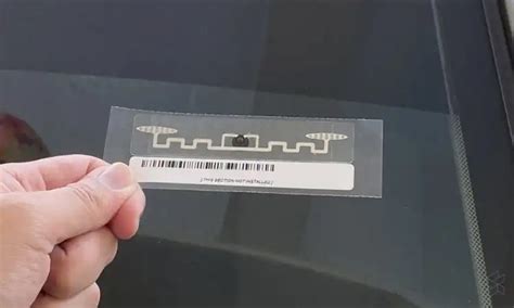 remove rfid sticker|remove rfid tag from windshield.